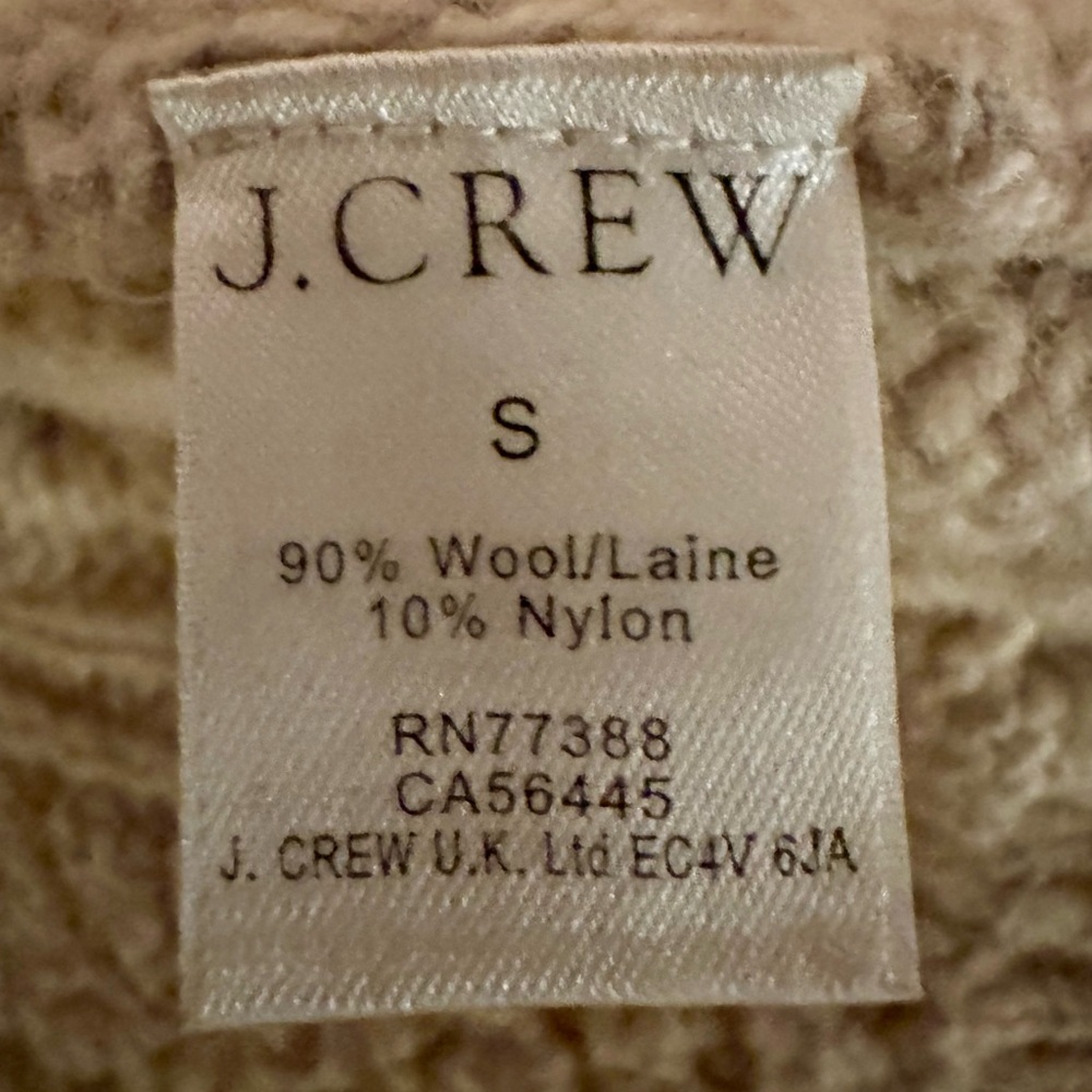 J. Crew Cable Knit Cardigan - Cream - Picture 5 of 5